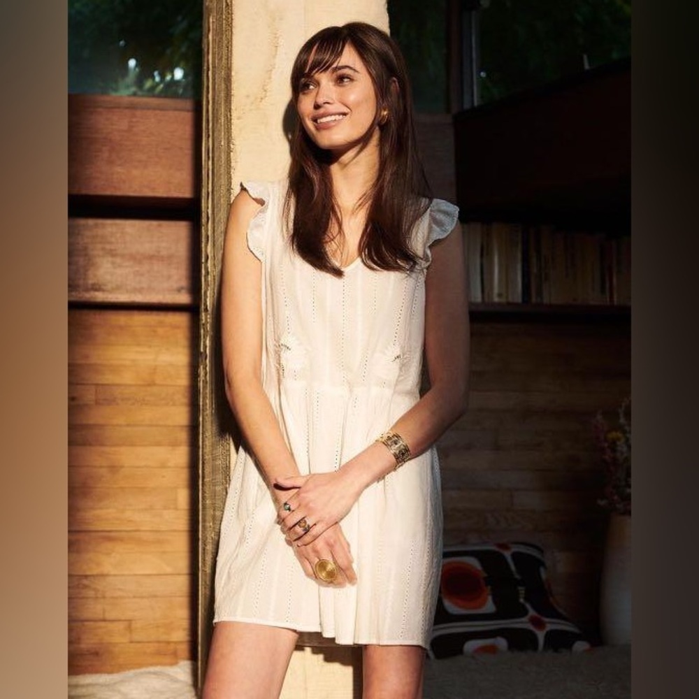 Sezane Emile White Dress